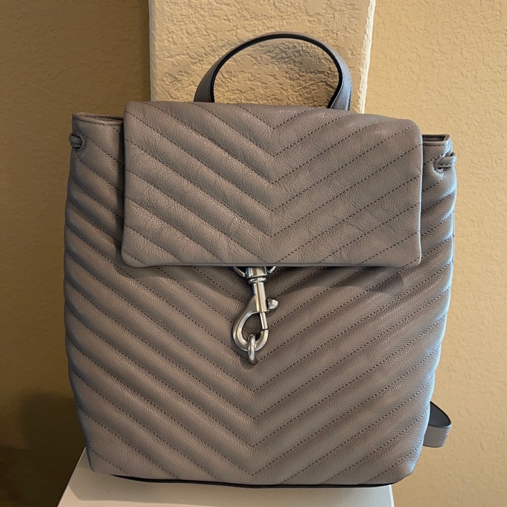 Rebecca Minkoff quilted Edie leather backpack